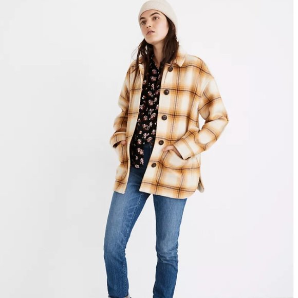 ISO Madewell Walton Berean Plaid Shirt Jacket - Picture 3 of 4